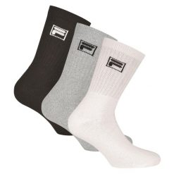 Fila Crew Skarpetki Tenisowe - 3-Pak Unisex, Rozmiar 39-42. Skarpety Fila, bez wzorów, z bawełny. Za 79.99 zł.