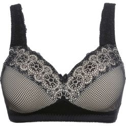 Biustonosz "minimizer" bez fiszbinów bonprix czarno-cielisty. Biustonosze bonprix. Za 59.99 zł.