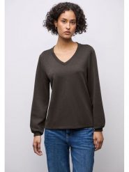 Street One Koszulka w kolorze brązowym rozmiar: 36. Brązowe bluzki Street One, bez wzorów, street, bez kołnierzyka, bez ramiączek. Za 147.91 zł.