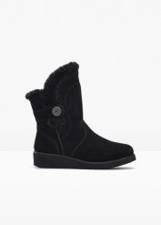 Kozaki Skechers. Czarne kozaki bonprix, bez obcasa, bez zapięcia. Za 399.99 zł.