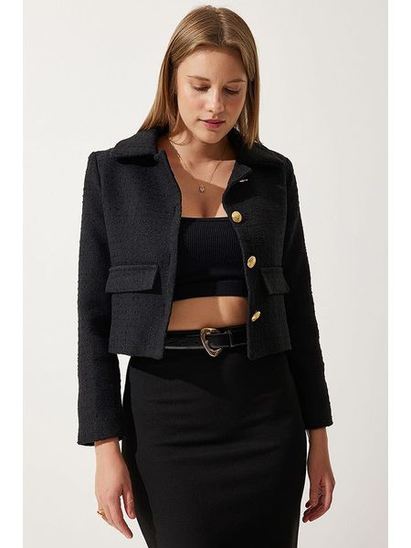 Happiness Istanbul Kardigan w kolorze czarnym rozmiar: 36. Czarne kardigany Happiness Istanbul, bez wzorów, z bawełny. Za 74.28 zł.