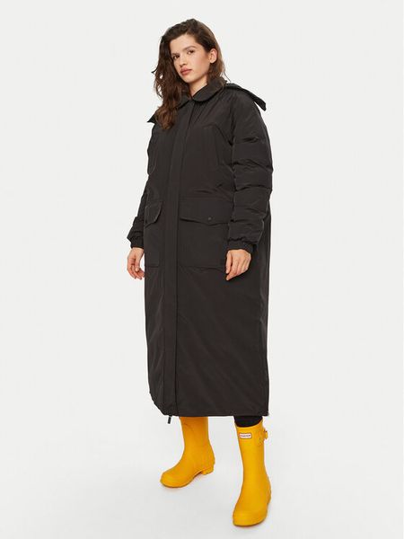 Hunter Płaszcz przejściowy HARW0014242 Czarny Regular Fit. Czarne płaszcze Hunter, xxl, bez wzorów, z syntetyku, bez kaptura. Za 579.99 zł.