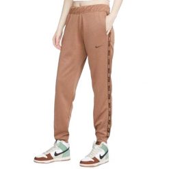 Spodnie Do Biegania Z Taśmą Dla Kobiet. Brązowe spodnie sportowe Nike, m, bez wzorów, do biegania. Za 236.99 zł.