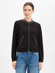 More & More Damska bluza dresowa Kobiety Sztuczne włókno czarny jednolity, 38. Czarne bluzy More & More, bez wzorów, z dresówki, bez kaptura. Za 429.95 zł.