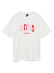 Vero Moda Koszulka w kolorze białym rozmiar: XS. Białe bluzki Vero Moda, xs, bez wzorów, z bawełny, bez kołnierzyka, bez ramiączek. Za 57.47 zł.