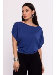 Be Wear Bluzka w kolorze granatowym rozmiar: XL. Niebieskie bluzki Be Wear, xl, bez wzorów, bez kołnierzyka, bez ramiączek. Za 123.53 zł.
