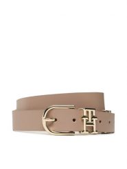 Tommy Hilfiger Pasek Damski Th Lux 3.0 Rev AW0AW14246 Beżowy. Brązowe paski TOMMY HILFIGER, bez wzorów, ze skóry. Za 339.99 zł.