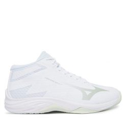 Buty halowe Mizuno. Białe obuwie sportowe Mizuno, bez zapięcia. Za 409.99 zł.