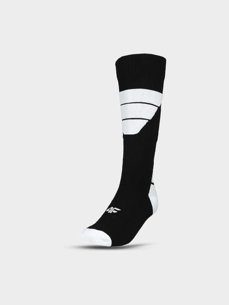 4F Skarpety narciarskie damskie - czarne 35-38. Czarne skarpety 4f, bez wzorów, z bawełny. W wyprzedaży za 18.99 zł.