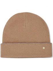 Hey Marly Wełniana czapka beanie "Classic" w kolorze jasnobrązowym rozmiar: onesize. Brązowe czapki Hey Marly, bez wzorów, z materiału. Za 187.07 zł.