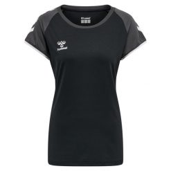 Koszulka damska Hummel hmlhmlCORE volley stretch. Czarne bluzki Hummel, s, bez wzorów, sportowe, bez kołnierzyka, bez ramiączek. Za 142.50 zł.