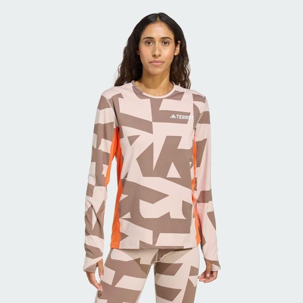 Koszulka z długim rękawem Multi Synthetic Base Layer. Brązowe bluzki Adidas, uniwersalny, bez wzorów, sportowe, bez kołnierzyka, bez ramiączek. Za 219.00 zł.