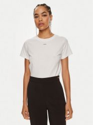 Pinko T-Shirt Basico 100373 A228 Biały Regular Fit. Białe t-shirty Pinko, s, bez wzorów, z bawełny, bez kołnierzyka, bez ramiączek. Za 189.99 zł.