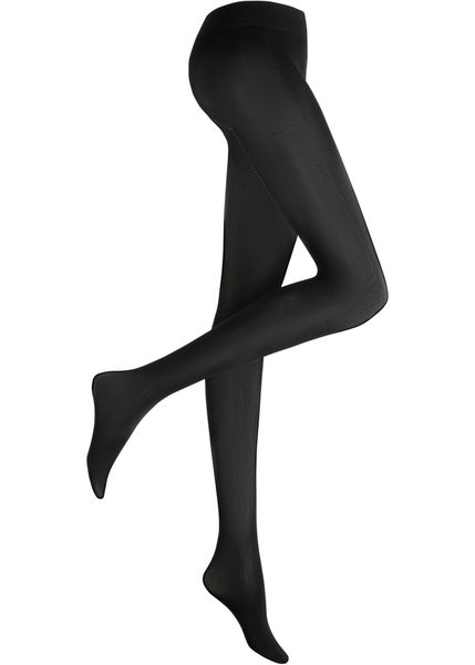 Rajstopy 50 den. Czarne rajstopy i pończochy bonprix, bez wzorów, z materiału. Za 52.99 zł.