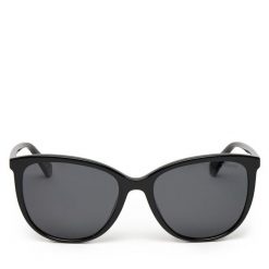 Okulary przeciwsłoneczne Polaroid. Czarne okulary przeciwsłoneczne Polaroid, bez wzorów. Za 199.99 zł.