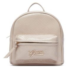 Plecak Guess. Brązowe plecaki Guess, z aplikacjami. Za 324.99 zł.