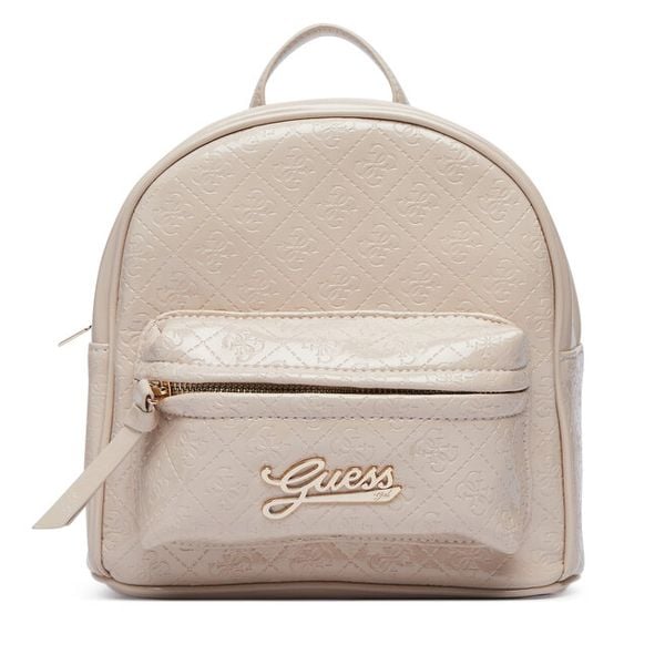 Plecak Guess. Brązowe plecaki Guess, z aplikacjami. Za 324.99 zł.