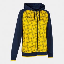 Bluza do piłki nożnej damska Joma Supernova III rozpinana. Niebieskie bluzy Joma, l, z aplikacjami, z poliesteru, z kapturem. Za 112.92 zł.