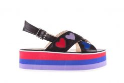 Sandały Bayla-176 19136 Czarny, Skóra naturalna - 41. Czarne sandały Bayla, bez wzorów, z materiału, bez obcasa, na platformie, bez zapięcia. W wyprzedaży za 62.10 zł.