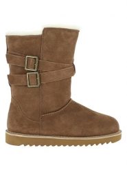 NICEBAY Skórzane kozaki zimowe "Mells Waterproof" w kolorze jasnobrązowym rozmiar: 38. Brązowe kozaki NICEBAY, na zimę, z materiału, bez obcasa, bez zapięcia. Za 260.99 zł.