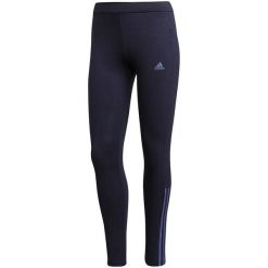 Legginsy damskie adidas Essentials Fitted. Fioletowe legginsy Adidas, s, bez wzorów, z bawełny, z podwyższonym stanem. Za 112.99 zł.