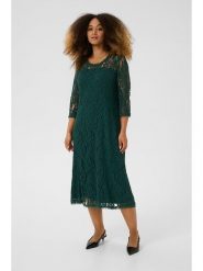 Cream Sukienka w kolorze zielonym rozmiar: XL. Zielone sukienki Cream, na co dzień, xl, bez wzorów, z bawełny, bez kołnierzyka, bez ramiączek, midi, proste. Za 152.99 zł.