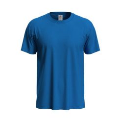 Koszulka Unisex Dla Dorosłych Z Klasycznym, Organicznym Dekoltem. Niebieskie bluzki STEDMAN, xs, bez wzorów, klasyczne, bez kołnierzyka, bez ramiączek. Za 40.99 zł.