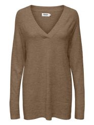 ONLY Sweter w kolorze brązowym rozmiar: XS. Brązowe swetry Only, xs, bez wzorów, bez ramiączek. Za 107.95 zł.