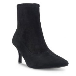 Botki Sergio Bardi. Czarne botki Sergio Bardi, bez wzorów, bez obcasa, na szpilce, bez zapięcia. Za 244.99 zł.