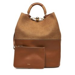 Torebka Furla. Brązowe torebki klasyczne Furla, bez wzorów, bez dodatków. Za 2,209.00 zł.