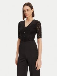 Morgan Body 251-DMIA Czarny Slim Fit. Czarne body Morgan, xl, bez wzorów, z wiskozy. Za 139.99 zł.