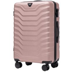 Walizka średnia Wings PEAFOWL 2.0 24" ROSE GOLD. Czerwone walizki Wings, bez wzorów, średnie. Za 209.90 zł.