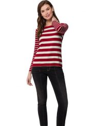 Heine Koszulka w kolorze czerwono-białym rozmiar: 34. Czerwone bluzki Heine, bez wzorów, bez kołnierzyka, bez ramiączek. Za 39.99 zł.