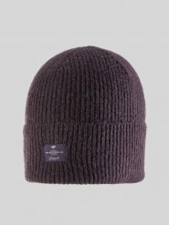 4F Czapka zimowa damska - burgundowa Uniwersalny. Czerwone czapki 4f, z aplikacjami, z dzianiny. Za 49.99 zł.