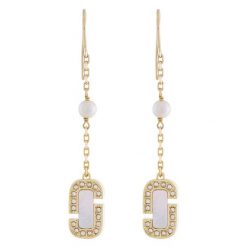 Kolczyki Marc Jacobs. Żółte kolczyki Marc Jacobs, złote. Za 469.99 zł.
