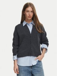 Tommy Hilfiger Kardigan Blend WW0WW52309 Szary ciemny Regular Fit. Szare kardigany TOMMY HILFIGER, l, bez wzorów, z wełny. Za 1,099.00 zł.
