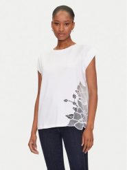 Marciano Guess T-Shirt 5GGI02 6298A Biały Regular Fit. Białe t-shirty Marciano Guess, s, z aplikacjami, z bawełny, bez kołnierzyka, bez ramiączek. Za 179.99 zł.