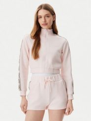 Guess Bluza V3RQ12 KB3P2 Różowy Regular Fit. Czerwone bluzy Guess, xs, z aplikacjami, z bawełny, bez kaptura. Za 219.99 zł.