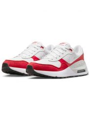Nike Sneakersy "Air Max Systm" w kolorze biało-czerwonym rozmiar: 40. Białe trampki Nike, bez wzorów, z materiału, bez zapięcia. Za 254.95 zł.