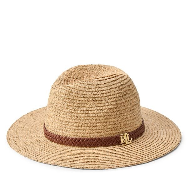 Kapelusz LAUREN RALPH LAUREN. Brązowe kapelusze Lauren Ralph Lauren, bez wzorów. Za 492.99 zł.