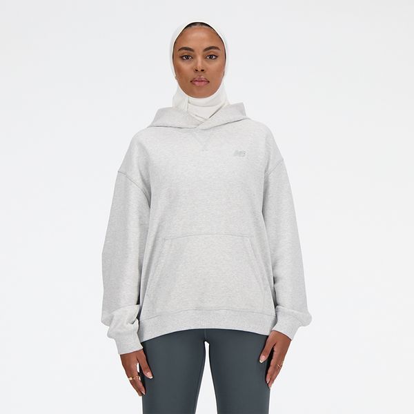 Bluza damska New Balance WT41537AHH – szara. Szare bluzy New Balance, s, bez wzorów, z bawełny, bez kaptura. Za 399.99 zł.