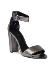 Ted Baker Sandały Secataa 241461 Szary. Szare sandały Ted Baker, bez wzorów, ze skóry, bez obcasa, na słupku, bez zapięcia. Za 349.99 zł.