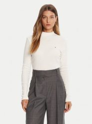 Tommy Hilfiger Sweter Cody WW0WW47307 Écru Slim Fit. Swetry TOMMY HILFIGER, xl, bez wzorów, z bawełny, bez ramiączek. Za 259.99 zł.