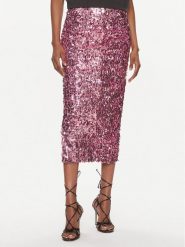 ROTATE Spódnica ołówkowa 1118651099 Różowy Slim Fit. Czerwone spódnice ROTATE, bez wzorów, z syntetyku, ołówkowe. Za 719.99 zł.