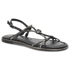 Czarne Sandały Tamaris Eleganckie Płaskie Buty. Czarne sandały Tamaris, bez wzorów, eleganckie, bez obcasa, na płaskiej podeszwie, bez zapięcia. Za 269.00 zł.