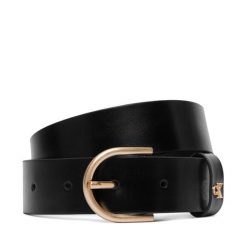 Pasek Calvin Klein. Czarne paski Calvin Klein, bez wzorów. Za 249.99 zł.