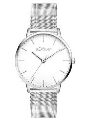 S.Oliver Zegarek kwarcowy w kolorze srebrno-białym rozmiar: onesize. Szare, analogowe zegarki S.Oliver, metalowe. Za 230.53 zł.