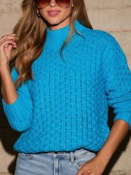 LA Angels Sweter w kolorze niebieskim rozmiar: S. Niebieskie swetry LA Angels, s, bez wzorów, bez ramiączek. Za 152.99 zł.