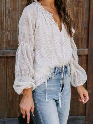 Milan Kiss Bluzka w kolorze kremowym rozmiar: XL. Brązowe bluzki Milan Kiss, xl, bez wzorów, bez kołnierzyka, bez ramiączek. Za 104.99 zł.