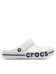 Crocs Klapki BAYABAND CLOG 205089-126 Biały. Białe klapki Crocs, bez wzorów, z materiału, bez obcasa. Za 229.99 zł.